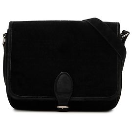 Autre Marque Saint Laurent Black Medium Le Monogramme Velvet Crossbody Black