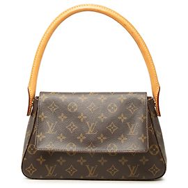Louis Vuitton Brown Monogram Mini Looping Brown