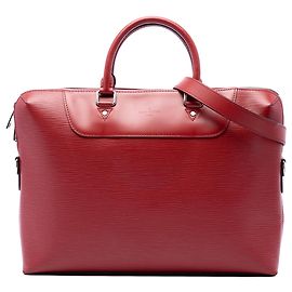Louis Vuitton Red Epi Porte Documents Jour Rosso