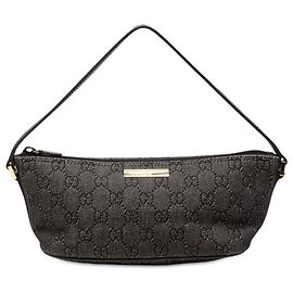 Gucci Gray GG Denim Boat Marrone Grigio antracite