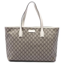 Gucci Beige Medium GG Supreme Tote Beige