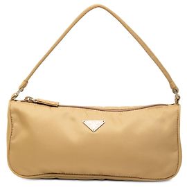 Pochette Prada em Tessuto Castanho Marrom Castanho claro