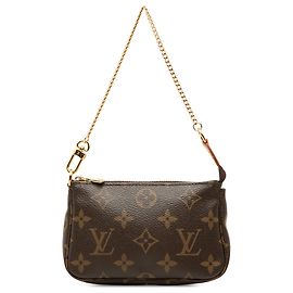 Louis Vuitton Brown Monogram Mini Pochette Accessoires Brown