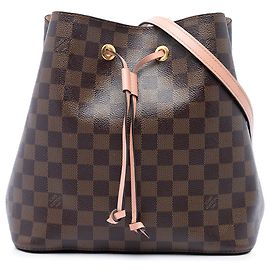 Louis Vuitton Brown Damier Ebene NeoNoe MM Marrom