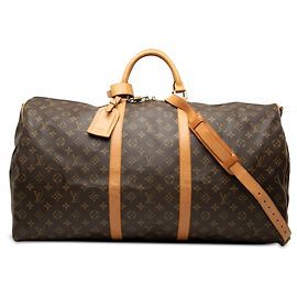 Louis Vuitton Brown Monogram Keepall Bandouliere 60 Brown