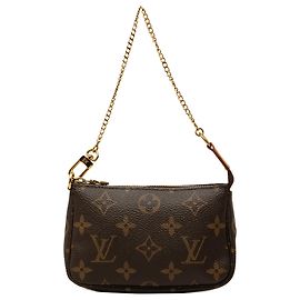 Louis Vuitton Brown Monogram Mini Pochette Accessoires Braun