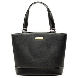 Burberry Black Leather Tote Black