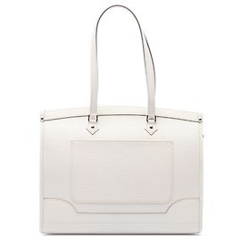 Louis Vuitton White Epi Madeleine GM White Cream
