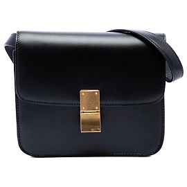 Céline Celine Black Small Calfskin Classic Box Black