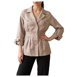 Max Mara – Beiger Leinen-Blazer – IT 40 / S – Made in Italy Beige