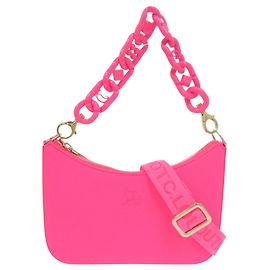 Bolso de hombro mini de piel con cadena Rubila Christian Louboutin Rosa