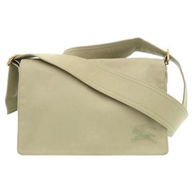 Bolso de hombro Burberry Hunter Trench Canvas Caqui