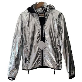 Casaco com capuz prateado Paco Rabanne Hardware prateado