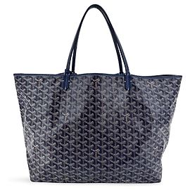 Goyard Saint Louis Coated Canvas PM Blu navy
