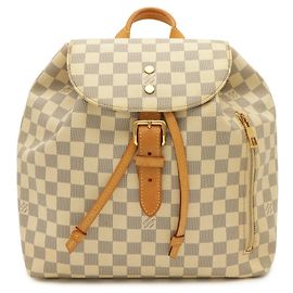 Sac à dos Louis Vuitton Damier Azur Speron Écru