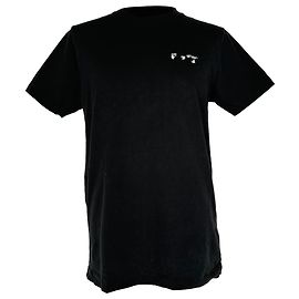Off White Camiseta Off-White de algodón negro con estampado de Caravaggio Negro