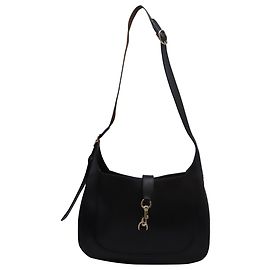 Bolsa Hobo Gucci Jackie em couro preto Preto
