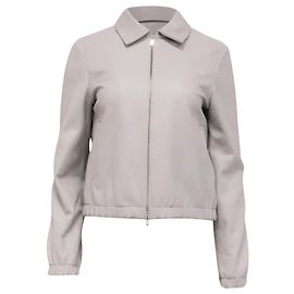 Theory Blouson-Jacke aus grauem Polyester Grau
