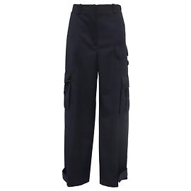 Pantalon Cargo en Twill Sandro en Polyester Noir Noir