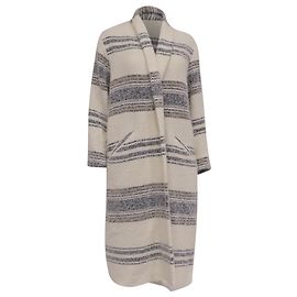 Isabel Marant Etoile Faby Coat in Cream Acrylic White Cream