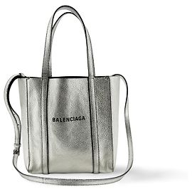 Balenciaga Everyday Patent XXS Silber