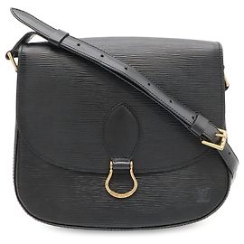 Borsa a tracolla Louis Vuitton Epi Saint Cloud Nero