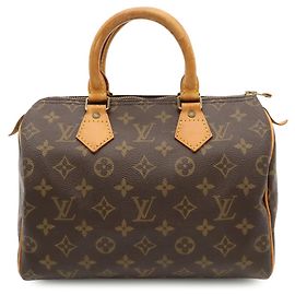 Borsa Louis Vuitton Monogram Speedy 25 Marrone