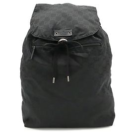 Gucci GG Nylon Rucksack Schwarz