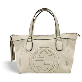 Gucci Soho Zip Leather Small Beige