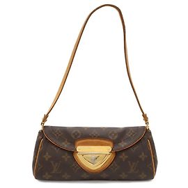 Louis Vuitton Monogram Pochette Beverly Handtasche Braun