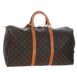 Louis Vuitton Keepall Monogram Canvas 50 Marrone