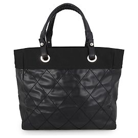 Chanel Matelassé Paris Biarritz Tote MM Nero