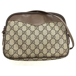 Borsa a tracolla GUCCI GG Supreme Old Brown Marrone