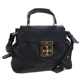 Chloé Borsa convertibile Chloe Elsie in pelle Medium Nero