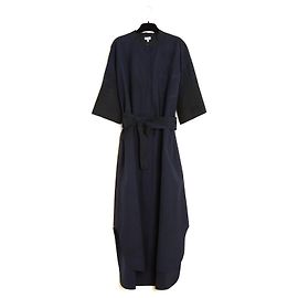 Loewe Abito Tunica in Cotone Blu Navy Blu scuro
