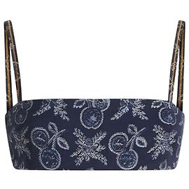 Top in jacquard Etro blu navy Blu