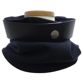 Hermès Cashmere Neckwarmer in Navy Navy blue