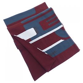Hermès Stole Hermes Bleue, Rouge et Blanche Blanc Rouge Bleu