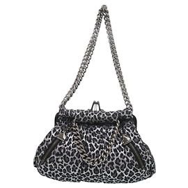 Christian Louboutin Handtasche aus grauem Canvas Braun