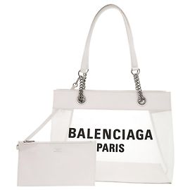 Borsa Tote Balenciaga Duty Free Medium White Bianco