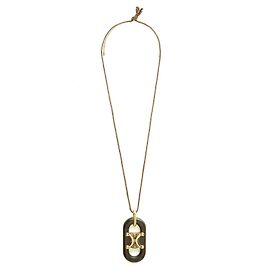 Céline Collier Pendentif Triomphe Bois Ébène et Vermeil Marron Doré