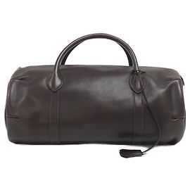 Hermès Bolsa Hermes Polochon 1925 Marrom