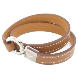 Hermès Bracelet chaîne Hermes Medor XO Marron