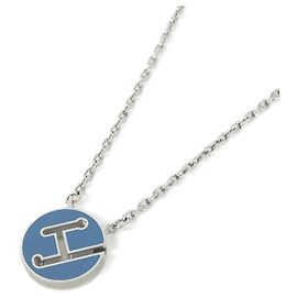 Hermès Collana Hermes Labyrinth Blu