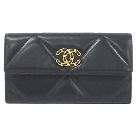Portefeuille long Chanel 19 Line AP0955 Noir