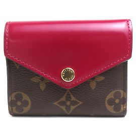 Louis Vuitton Monogram Fuchsia Tri-fold Wallet Fuschia Monogram