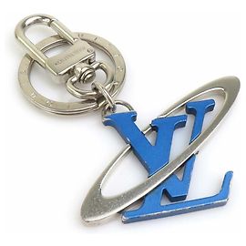 Charm per borsa Louis Vuitton in blu e argento Argento Blu