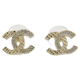 Chanel ABB974 Stud Earrings Golden Other
