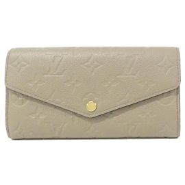 Louis Vuitton Monogram Empreinte Portefeuille Sarah Wallet Grey