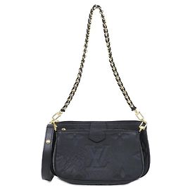 Louis Vuitton Monogram Empreinte Multi Pochette Accessoires Black